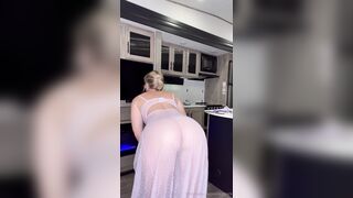 Vicky Stark Nude Sheer Nighty Try On Onlyfans Video Leaked (1)