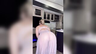 Vicky Stark Nude Sheer Nighty Try On Onlyfans Video Leaked (1)