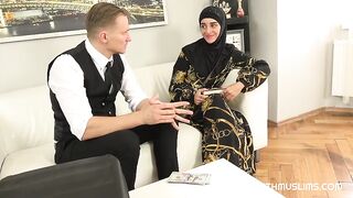 SexWithMuslims E271 Ara Mix - Sweet woman in hijab tried on salesman's dick instead of new clothes (1)