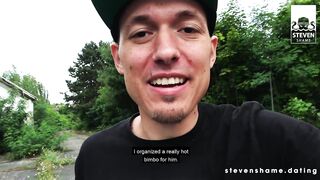 Hot outdoor fuck date with tattooed cum - Steven Shame