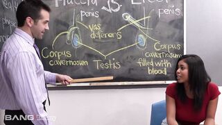 Star athlete gets creampied by her health teache - Bang