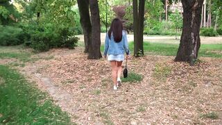 Great Quick Blowjob in the Park With Cu - Luna Roulette