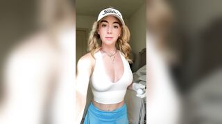 Grace Charis Golf Girl Topless Tits Tease Video Leaked