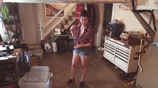 A sexy mature MILF seduces a naive young man that is into fantasy, when she hires him for chores.