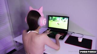 PornForce - Alina Fox - Sexy Gamer Slut