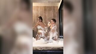 Grazi Mourao Nude Lesbian Bath Tub Tease Video
