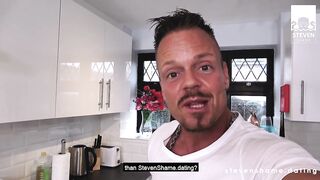English slut Alexxa Vice swallows a German dick in her kitchen - Steven Shame