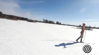 Naked Girl Skiing | Amateur - W01