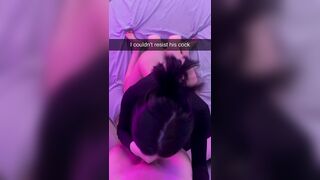 Snapchat of Cheating 19 years old Slut For Cuckold with Creampie and Tantaly