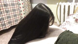 Hot girl swallows dick and cum eating