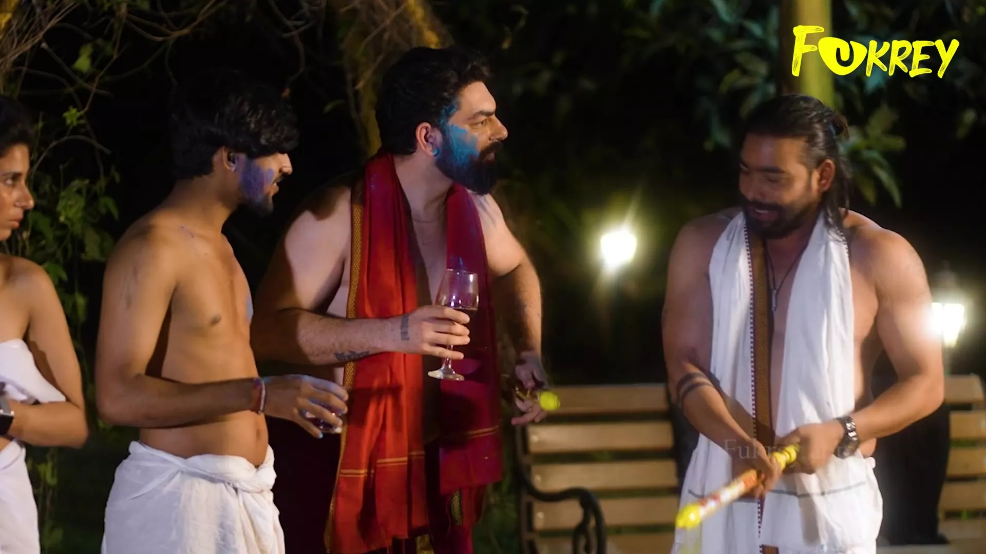 sister-in-law's choli torn exposing her breasts