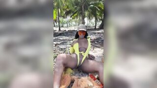 Valentina Ferraz - nude pussy fingering outdoor
