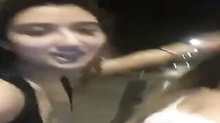 hot drunk turkish teens showing tits on the streets