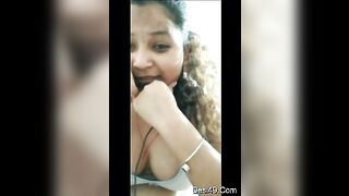 Hot Indian Girl Fingering On Video Call | Solo - F78