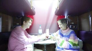 Train ride ends with hard fucking