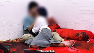 Hijab Girl College Handjob Dick While Doing College Assignment With Her Friend