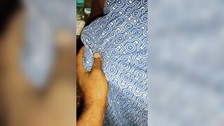 Tamil step-brother squeezes big boobs of sister and talks dirty to her in the kitchen and has sex with her step-brother