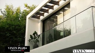 VIXEN Curvy Beautiful Blonde Angel Youngs Gets Stretched Out By Friend's Big Dick