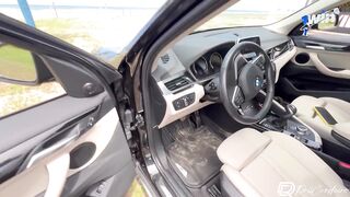 naughty brunette had sex in the abandoned kiosk by the sea - Drii Cordeiro