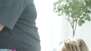 FAMILYXXX - Caught Masturbating Surprised Stepsister Kelsey Kane Sweetens The Deal