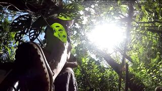 Two Senior Citizens Seeing if They Can Still Fuck Against a Tree