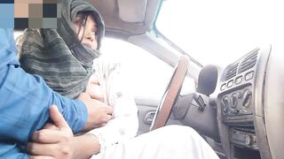 Indian Muslim girl made me lick her pussy in the car.