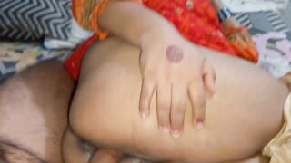 The stepmother asked her stepson, "What are you doing?"