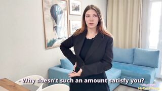 I fucked a real estate agent hard because she overcharged for her services