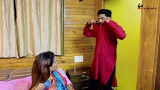 Indian boy inserted his dick deep inside his girlfriend's throat.