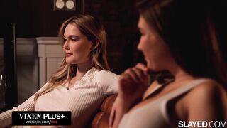 SLAYED Tiny Cutie Ellie Luna Can't Wait To Eat Her Hot BFF Sonya Blaze's Pussy