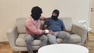 Sexy maid of the house left the bai by two boys