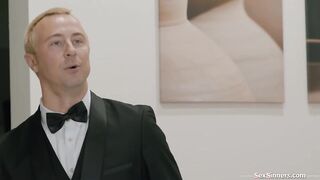 Ebony bride cheating on her wedding day