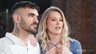 Sammm Next Door And Alex Tiny Hotwife Devours Monster BBC - Wifey