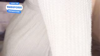 POV: "Do you want to see my breasts?" Anal creampie stepmother