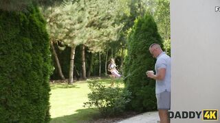 DADDY4K. Sexy babe Vixi Rafi was fucked roughly by her boyfriend's Daddy