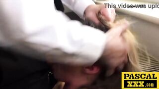 Slutty British Teen Nympho Orgasming from Deep Rough Threesome Sex