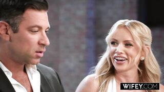 WIFEY Bride Danielle Fucked in Gangbang