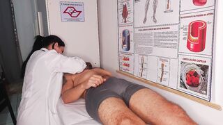 Oops... my dick went up in front of the nurse