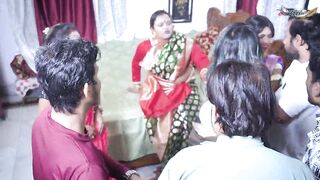 FOUR LOCAL MARRIED BAHBHI HARDCORE GANGBANG SEX WITH LOCAL BOYS IN BOY'S HOSTEL ( HINDI MOVIE )