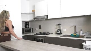 Stepmom takes the wrong pill and ends up giving her a sexual enhancer "let me help you get it off"