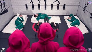 Sonya Vibe, Sia Siberia, Ksu Colt, Lesya Moon - Squid Game XXX Parody Vol 1