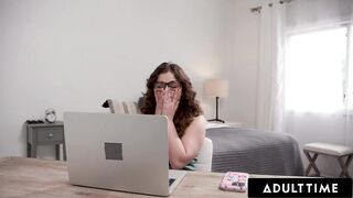 ADULT TIME - Uptight College Student Leana Lovings Seduced For Taboo Fuck With Sexy StepCousin!