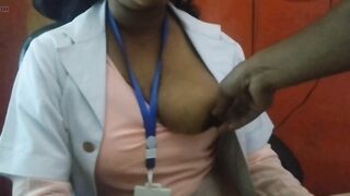 Seeing the sexy doctor, the boy's mood became and both of thm had sex