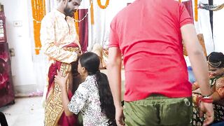 DESI NEW WEEDING FAMILY GANGBANG GROUP SEX ( HINDI AUDIO )