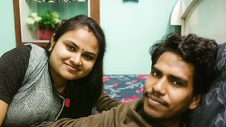 Indian Bangali aunty Stepbrother Bhabhi New Couple Merried Injoy Indoor Bed Romance By -Snapchat143