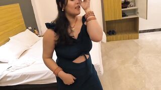 Desi MILF Fuck with Step Son Sucking Big Dick Deeply Throat the Pink Pussy Doggy Style