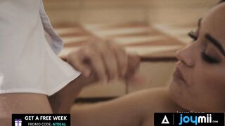 JOYMII - Hot Latina Ginebra Bellucci Sucks And Fucks A Big Dick Directly In The Kitchen - Petite Deepthroat