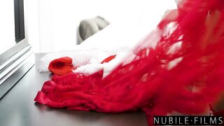 Decked in Holiday Lingerie Molly Little Gets Dicked down by Kathryn Mae & Boyfriend in 3some - S47:E26