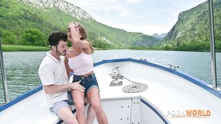 Slutty Sales Executive Takes A DP Pounding During Business Boat Trip - Dina Joy