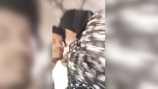 Viral Mms! Hijabi Slut Outdoor Boobs Sucking By Lover